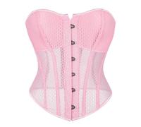 Generico Corsetto Donna Vintage Lace Up Slim Elastico Corsetti Cuore Stringivita Modellante per La Vita Shapewear Cintura Nero Gioco Pirata