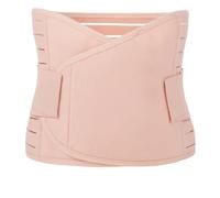 Generico Corsetto in gomma morbida memory per il recupero post-partum, cintura addominale traspirante regolabile con modellatore per il corpo ad alta vestibilità(Beige-XL)