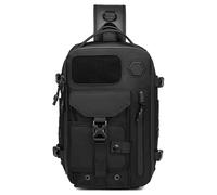 Generico Cosmos Explorer Sling Bag, Anti Theft Tactical, Utdoor Hiking Waterproof Crossbody Shoulder for Hiking Travel (Black)