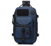 Generico Cosmos Explorer Sling Bag, Anti Theft Tactical, Utdoor Hiking Waterproof Crossbody Shoulder for Hiking Travel (Blue)