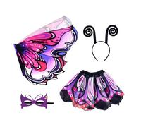 Generico Cosplay Butterfly Prop -polyester | Cosplay Butterfly Prop | Flexible With Face Masque - Costume Tutu Skirt B́utterfly Fairy Wings For Halloween Birthday Party Masquerade Festive Event