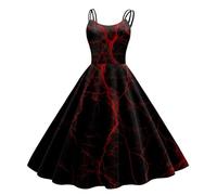 Generico Cosplay Costumi Carnevale Costume Da Vampiro Ragazze Medioevo Abbigliamento Rinascimentale Vestito Gotico Maniche Svasate Rinascimento Halloween