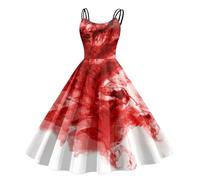 Generico Cosplay Costumi Carnevale Costume Da Vampiro Ragazze Medioevo Abbigliamento Rinascimentale Vestito Gotico Maniche Svasate Rinascimento Halloween
