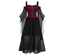 Generico Cosplay Costumi Carnevale Vittoriano Per Il Rinascimento Medioevo Vestito Gotico Donna Lungo Halloween Adulti Abito Vampiro Costume Da Sera