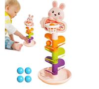 Genérico Costruisci E Impila Caduta Di Palle, Giocattolo Interattivo Traccia E Impilamento con Marmi, Gioco Educativo di Sviluppo Torre di Impilamento per Ragazze e Bambini Piccoli