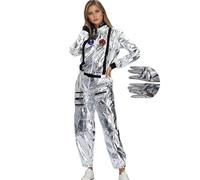 Generico Costume Adulta Astronauta Elegante costume da coppia per cosplay stile Halloween costume da festa tema spaziale di The Wandering Earth per adulti