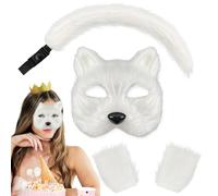 Generico Costume Animali per Ragazze,Cosplay Peluche | con Guanti Reali Testa Traspirante Fascia Regolabile per Foto Mascotte Scuola COSPLAY