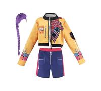 Generico Costume Anime Hunters Cosplay - Shorts giacca per cosplay Abito con parrucca, costume per demoni per bambini per ragazze cacciatori Cosplays Pop Singers Stage Outfit Halloween