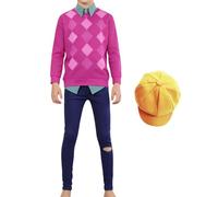 Generico Costume Anime Per Bambini | Completo Vestito Per Travestimento - Costumi Per Bambini Personaggio Di Anime E Film | Per Scuola Spettacolo Teatro Cosplay Evento Studenti Figlio Amici E Alunni