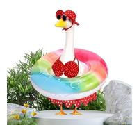 Generico Costume Bikini per Oca da,con Occhiali da Sole e Anello Gonfiabile | Abbigliamento Bikini per Oca da Portico | Per Terrazza, Spiaggia, Prato, Feste Estive