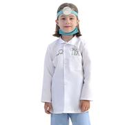Generico Costume Carnevale Bambino Camice Bianco da Dottore per Gioco di Ruolo e Spettacolo Travestimento Infantile Professionale