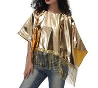 Generico Costume Carnevale Donna Elegante Medievale Con Mantello Largo E Mantella Per Spettacoli E Eventi Abito Di Moda Per Drammi Sofisticati(Gold, One Size)