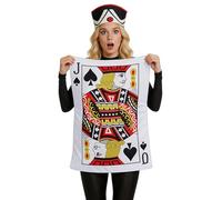 Generico Costume Carta Da Gioco | La Carta da Gioco con la Spallina Divisa e Divertente - Cappello Accessorio Di Ruolo,per le Feste, il Ballo in Maschera, i Giochi di Ruolo e il Carnevale