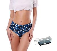 Generico Costume Ciclo Mestruale Donna Invisibili Costume Assorbente Donna Mutande Conservatore Biancheria Intima Mestruale a Prova Perdite Elastico Slip del Bikini del Periodo Spiaggia Nuoto Tronchi