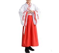 Generico Costume Cinese Ragazza,Costume Tradizionale Cinese Per Bambini, Abito Da Spettacolo Per Cosplay Antichi (Red, 3-4Years)