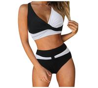 Generico Costume da Bagno con Ferretto Coppa E Reggiseno Coppa D da Donna Taglie Grandi Coppa F 42 Ferretto Bikini da Donna Set Bikini Scollo a V Vita Alta Bikini Set Due Pezzi Bikini Set Costume da