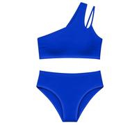 Generico Costume da Bagno da Ragazza, 2 Pezzi, Bikini da Ragazza, con Imbottitura sul Petto, 7-16 Anni Costume Due Pezzi Bambina Regalo