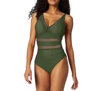 Generico Costume da Bagno Donna Intero Modellante Costumi Interi Scollo a V con Controllo della Pancia Costumi da Bagno Push Up