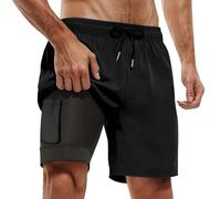 Generico Costume da Bagno Uomo,Mare Pantaloni Corti Piscina con Fodera in Rete Pantaloncini Estivi Elastico Asciugatura Rapida per Mare e Estate Vacanze Spiaggia