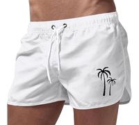 Generico Costume da Bagno Uomo Pantaloncino Corto Estivi Pantaloncini da Spiaggia con Tasche Floreale Stampa Pantaloncini da Mare Fodera in Rete Asciugatura Rapida Costumi Bagno Uomo Bermuda Spiaggia