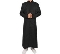 Generico Costume da cardinale, ecclesiastico, costume da chiesa, carnevale Prete Costume Travestimento Adulto Vestito da costume da prete medievale di Halloween per uomo Retrò Uomo