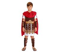 Generico Costume da Carnevale Romano per Bambino- Armatura con Mantello, Capo Superiore, Paio di Bracciali e Paio di Gambali Abbigliamento da Travestimento Vestito Costumi Tradizionale
