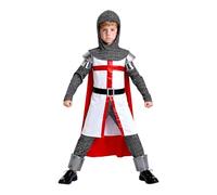 Generico Costume da cavaliere medievale per bambini 4 pezzi, costume in maschera per feste a tema o carnevale, costume da favola