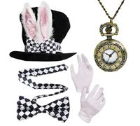 Genérico Costume da coniglietto pasquale per le festività, classico cappello da coniglietto, per eventi a tema, feste in maschera, fumetti, cinema, scuola, teatro, concerti