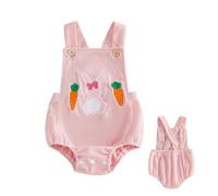 Generico Costume da coniglio per bambini - Tuta pasquale senza maniche - Completo coniglio per bambino | per camera da, servizio fotografico, shower, asilo, feste, casa, viaggi, uso quotidiano