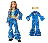 Generico Costume da Disco Queen per Bambini, 2 Pezzi, Costume in Maschera per Feste a Tema, Halloween o Carnevale, cantante, Superstar, attività