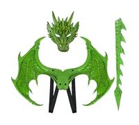 Generico Costume da Drago per Bambini | Accessori Costume Halloween Carnevale | Completo Drago per Feste e Carnevali, Teatro, Cosplay e Scuola