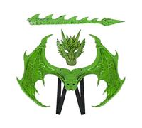 Generico Costume da Drago per Bambini | Accessori Costume Halloween Carnevale,Completo Drago per Feste e Carnevali, Teatro, Cosplay e Scuola