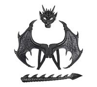 Generico Costume Da Drago Per Bambini In Età Prescolare,Set Cosplay Con E Coda Per Halloween - Drago per Feste e Carnev, Teatro, Cosplay e Scuola