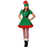 Generico Costume Da Elfo Costume Da Elfo Festivo Genitori-Figli Festa Completo Natale Per Bambini Ragazza Vestito Folletto Regali Natale Adorabili Elfi Vestono Abiti Per Riunioni Di Eventi