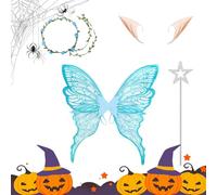 Generico Costume da Fata per Donne,Costume Halloween Ragazze Con Da Farfalla | Immersivi per Feste per Adulti Ragazze Donne Sorelle Madre