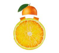Generico Costume da Frutta - Divertente e Realistico per Halloween | Costume a Fetta di Frutta per Adulti con Cappuccio | Per Carnevale Feste in Maschera Servizi Fotografici Eventi Spettacolo