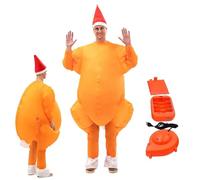 Generico Costume Da Gonfiabile Tuta Gonfiabile Integrale Unisex Con Ventola | Costumi Ringraziamento Uomo Donna Per La Famiglia Moglie Marito Papà