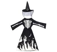 Generico Costume da impostato per bambini, costumi di per ragazze con cappello, scheletro di Halloween, costume da parte di scheletro-Halloween per i bambini per raccogliere costumi e argomenti