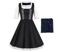 Generico Costume da maschera per le donne - Abito tradizionale | Outfit tedesco Bavarese Dirndl Beer Maid per ragazze, autentico abito da festa 'Oktoberfest, costume da festa delle birre folk