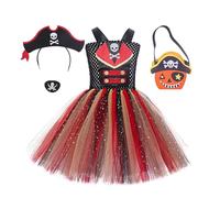 Generico Costume da Pirata Bambina Outfit Teatrale Di Halloween