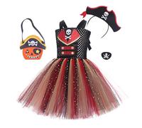 Generico Costume da Pirata per Bambine Outfit Teatrale Di Halloween
