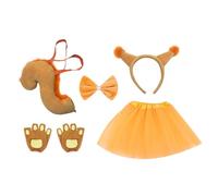Generico Costume Da Scoiattolo Con Coda | Forniture Per Feste Di Halloween Con Fascia | Set Di Costume Per Animale In Peluche,Per Natale Pasqua Teatro Scuola Spettacoli Compleanno Bambini Cosplayer
