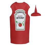Genérico Costume da senape e ketchup - Costume da coppia senape e kétchup per Halloween, abbigliamento divertente e per teatro feste carnevale e Halloween