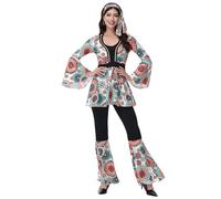 Generico Costume Di Carnevale Per Donna,Costume Da Ballo Da Discoteca Per Adulti Elegante Abito Da Spettacolo In Stile Cosplay Con Glamour Retrò