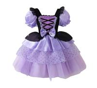 Generico Costume di Halloween Bambina Abito Lolita Viola Sweet Dark per Feste Formali e Cosplay Estivo Adatto a Serate di Halloween e Racconti di Fiabe