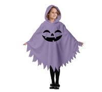 Generico Costume di Halloween Bambino Mantello con Cappuccio Corteo Stampato per Spettacoli e Feste di Carnevale Adatto a Cosplay e Divertimento dei Bambini