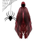 Generico Costume di Halloween per adulti Fantasma maschio, Costume di Halloween Fantasma per donna adulta, da mantello da, da casa ta spettrale traspirante