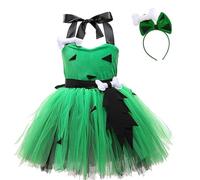 Generico Costume di Halloween per Bambine Abito da Principessa in Tulle con | Costumi Cosplay Compleanno Ragazze per Natale Pasqua Festa in Maschera Teatro Scuola di Ruolo