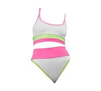 Generico Costume Due Pezzi Donna Tankini Bikini Mare Curvy Set Bikini A Due Pezzi A Vita Alta per Donna Costume da Bagno Sportivo Righe Carino in Maglia Costumi da Bagno Mestuali Burkini