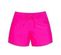 Generico Costume Due Pezzi Donna Vita Alta Costumi Sexy Estate da Donna Casual Allentato Sexy Vita Bassa Solidi Contrasto Colorato Coulisse Tie Up Costumi da Costumi Piscina Hot Pink M